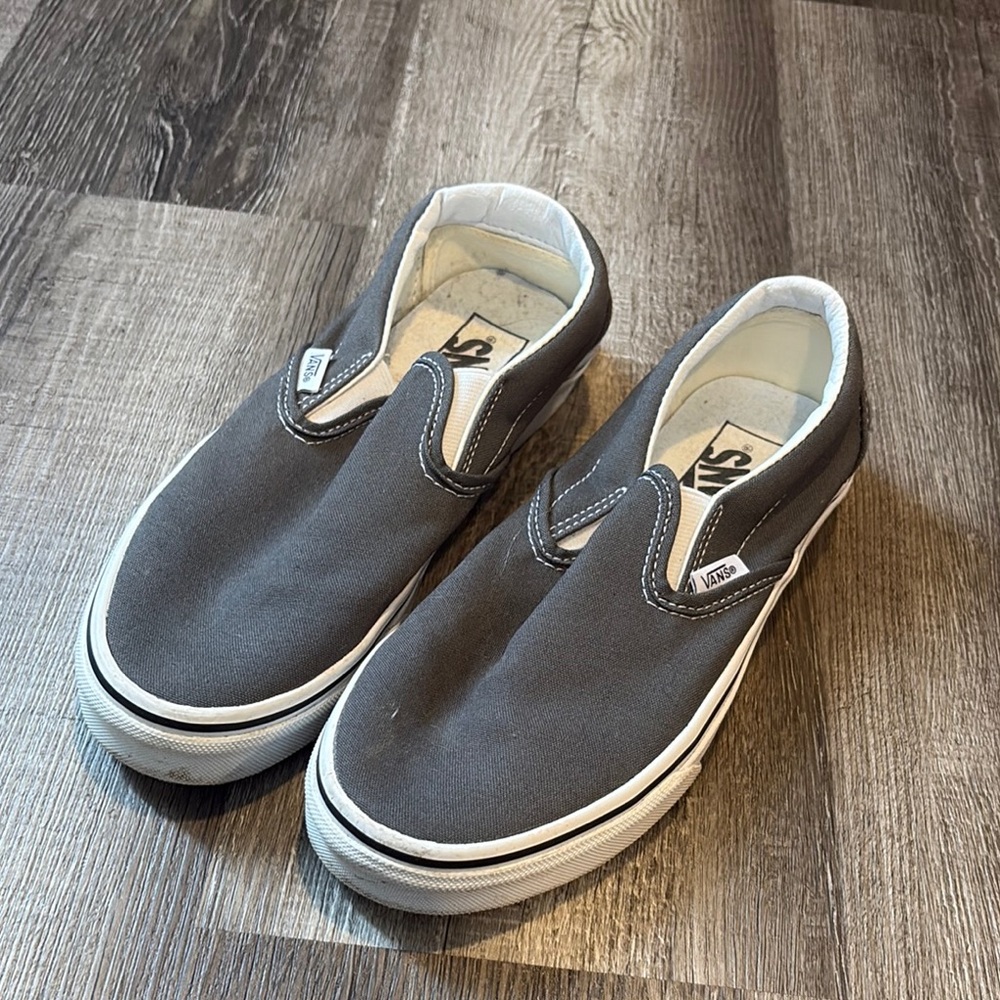 Vans Gray Slip-On Shoes